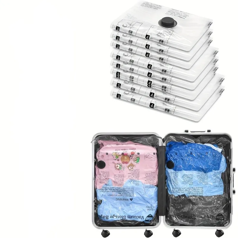 Vakuum-Aufbewahrungsbeutel, platzsparende Beutel, luftdichte Kompressionsbeutel für Kleidung, Kissen, Bettdecken, Decken-Organizer