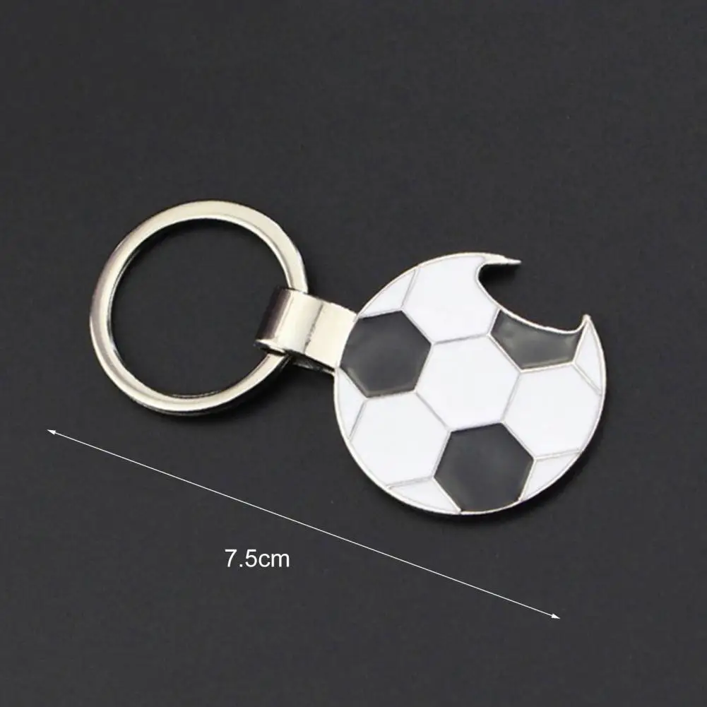 Football Keychain Gift Key Pendant Football Fans Accessory Zinc Alloy Football Bottle Opener Keychain Open The Bottle