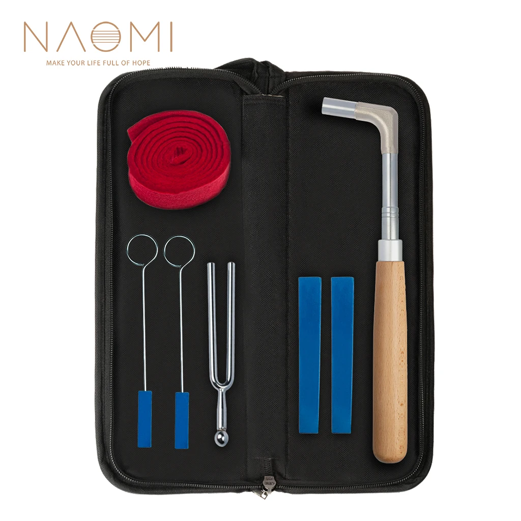 

NAOMI Piano Tuning Kit W/Piano Tuning Hammer Soft Maple Handle Piano Tuning Lever Tools Kit Mute Hammer DIY Set Piano Part