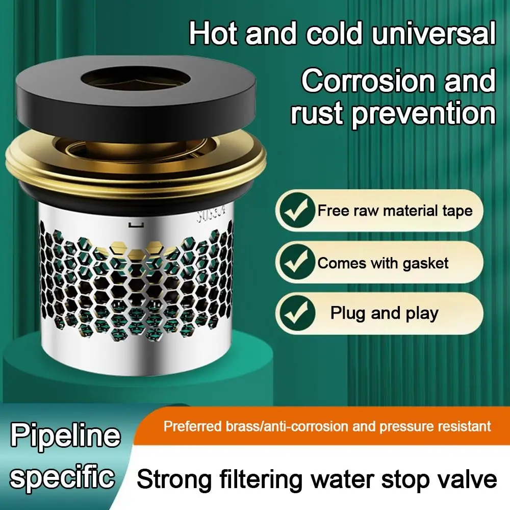 2Pcs/set Useful Metal Water Stop Valve Non-return Universal Sealing Gasket Replacement Leak-Proof Angles Valves Gasket