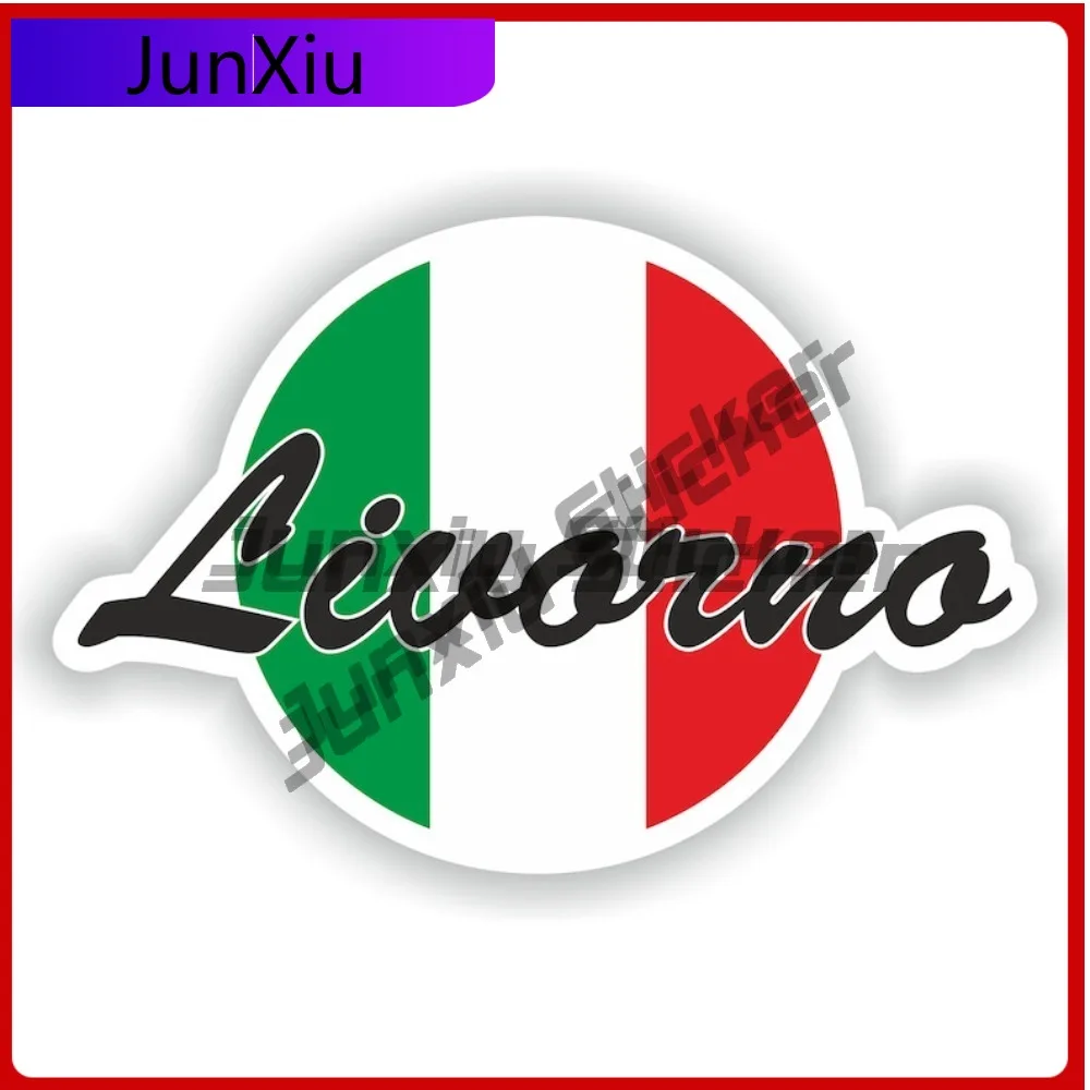 

Livorno Italy Cool Car Weatherproof Sticker Decoration Unique Fade Pattern Sticker Anime City Accessory Weatherproof Decor