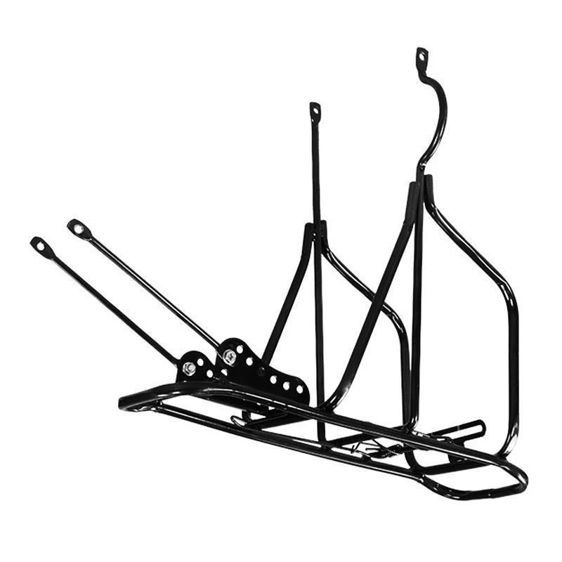 Bicycle rear shelf bold full solid shelf tail rack can carry people rear seat rack luggage rack universal for mountain bikes