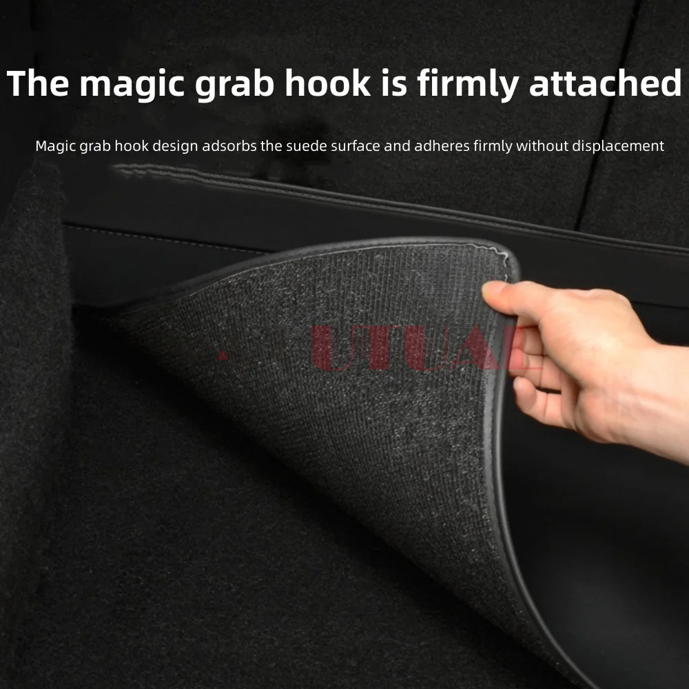 Leather Trunk Mats For Tesla Model Y 3 Fully Surrounded Waterproof Non-Slip All Weather Liner Custom Exact Fit Car Interior