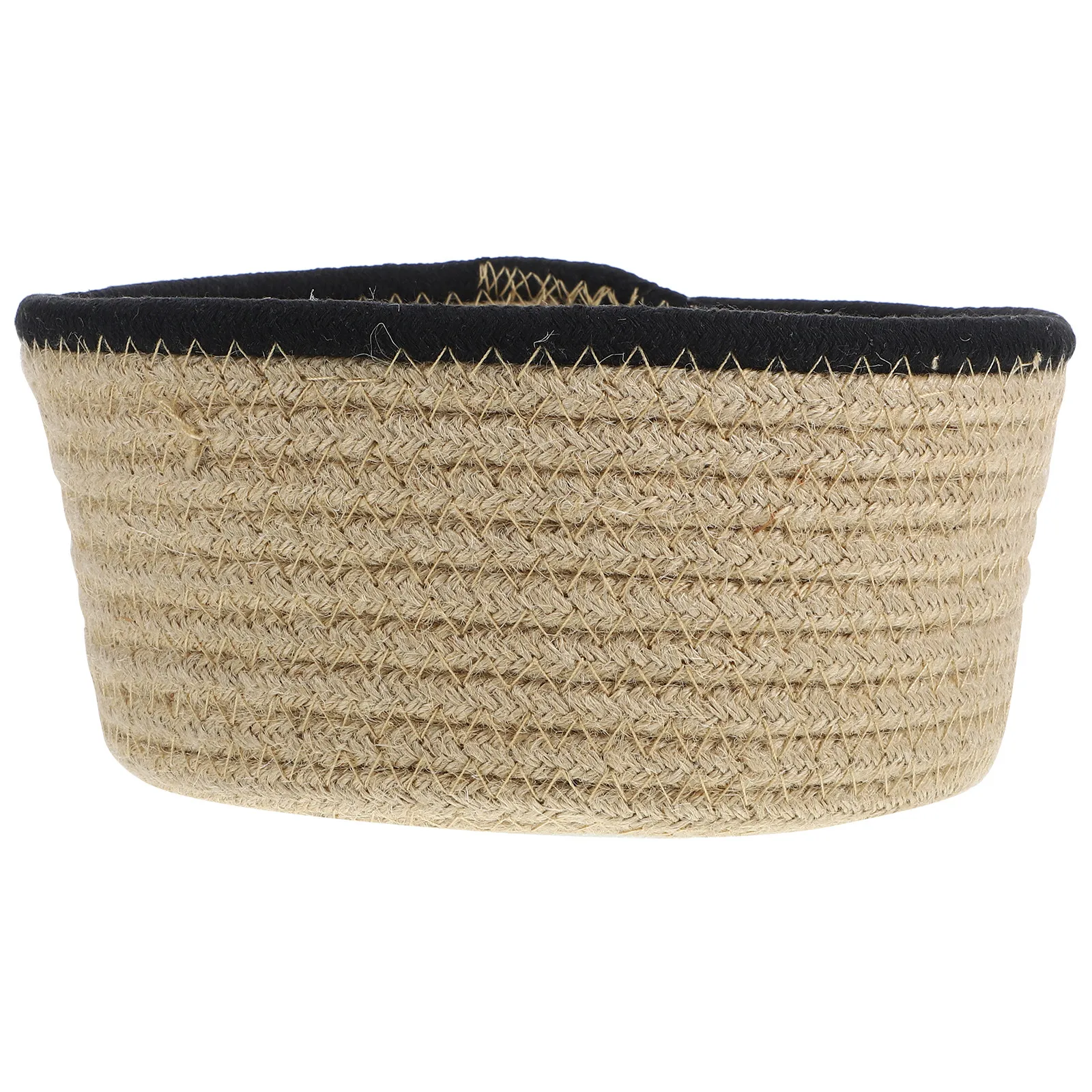 

Тканевая плетеная корзина для хранения, настольный органайзер в деревенском стиле, контейнер для мелочей, косметики, закусок, для дома и офиса, декоративное использование