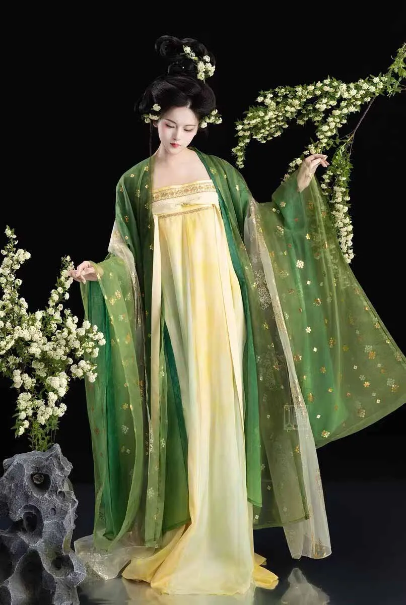 

Chinese Hanfu Dress Women Traditional Bronzing Hanfu Suit Halloween Carnival Fairy Cosplay Costume Tang Dynasty Hanfu Costume