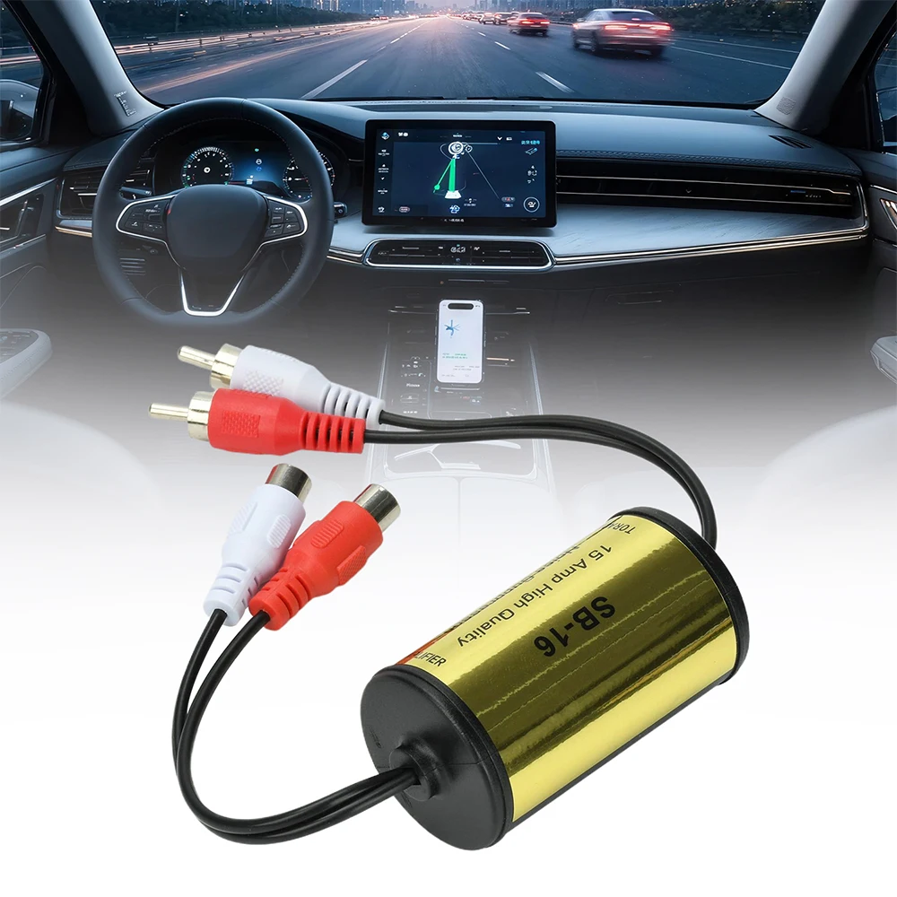 Der RCA-Audio-Rauschfilter reduziert effektiv Audio-Rauschen und eliminiert statische Aufladungen von Lautsprechern. Geeignet für Kfz- und Heimstereoanlagen – Detail 4
