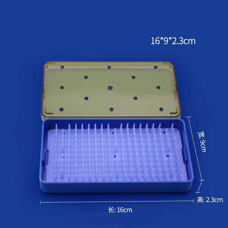 シリコン滅菌トレイケースボックスエレガントな歯科機器消毒ボックス