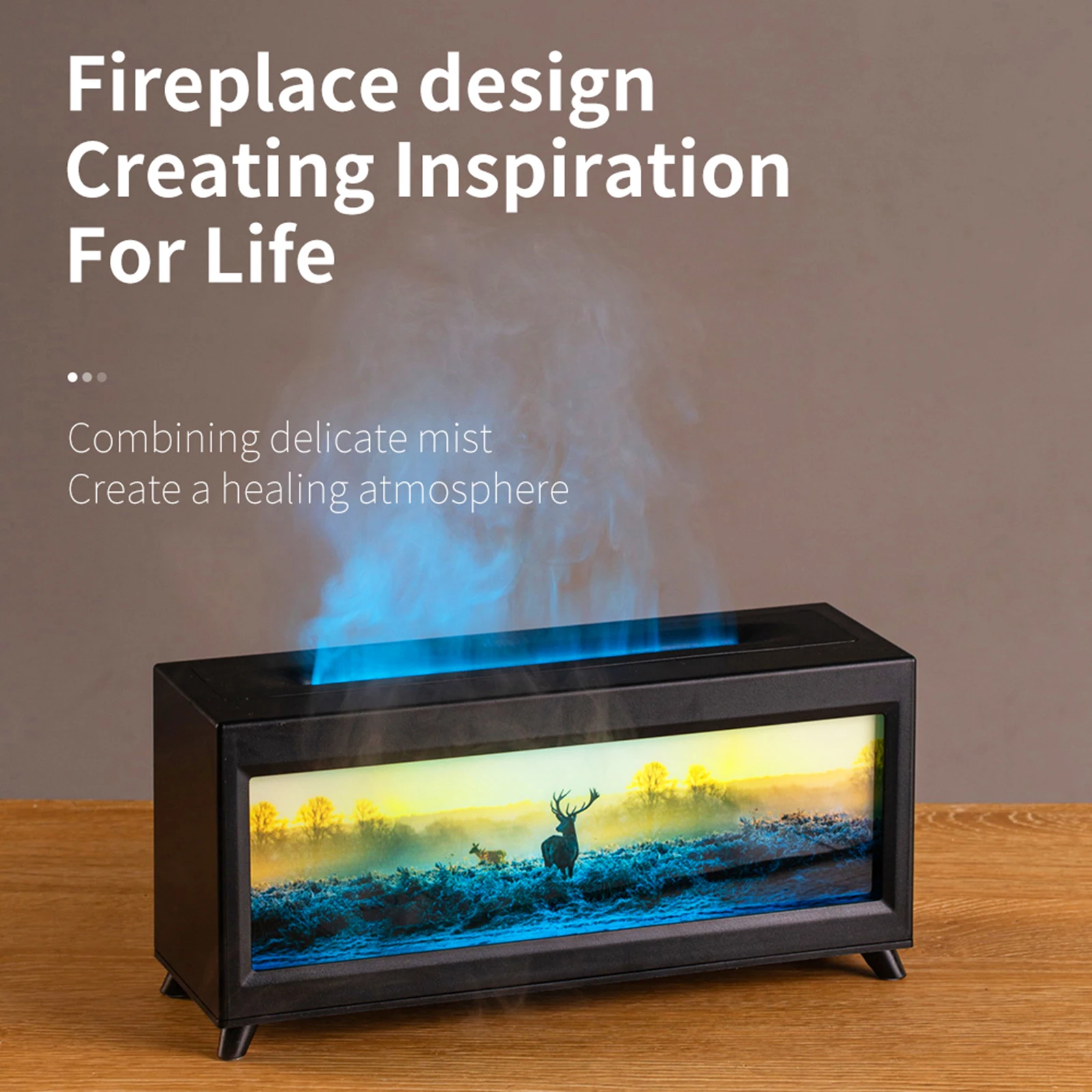 2025 جديد الموقد المرطب زيت طبيعي الناشر 220 مللي مع ضوء ملون منخفض الضوضاء ضباب المرطب لمكتب المنزل