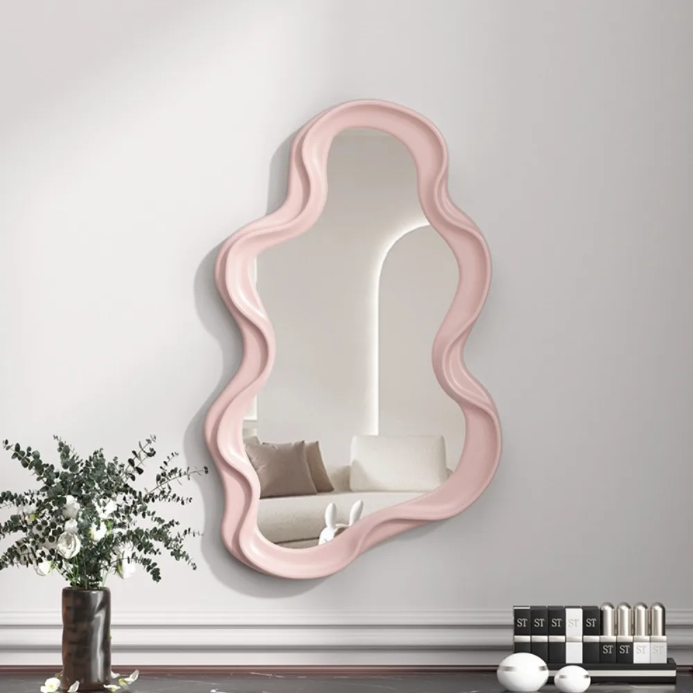 Home Decor Clouds Shaped Desktop Vanity Mirror Simple Wall Mirror Bathroom Irregular Makeup Mirror Home Decoration