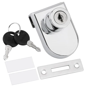 Banyo tuvalet dükkanı için çinko alaşım cam kapi kilit cam kapi s kat mandalı kilit cıvata zemin kilidi