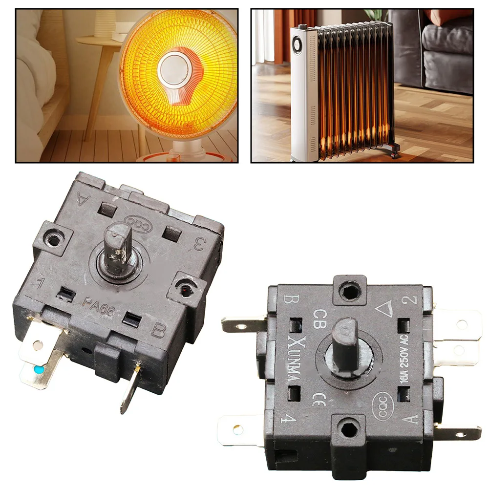 5-pin Switch Electric Heater Switch Contact Type 3NC 1NO Metal Material Timer Accessory Relay Smart Remote Control
