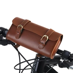 B Soul Retro Style Artificial Leather Bicycle Front Frame Bag Bike Pouch Cycling Accessory