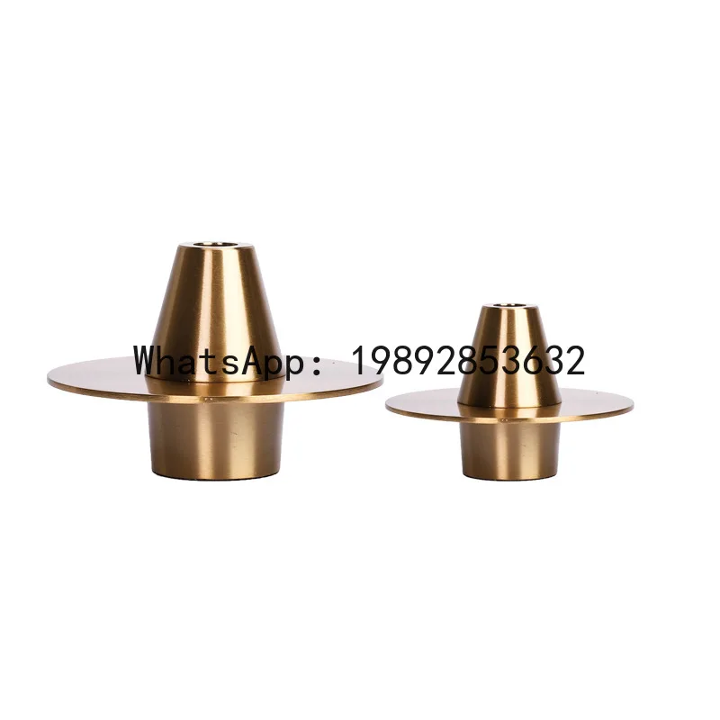 Metal Handicraft Flower Vase Golden Geometry UFO Crafts Flying Saucer Floral Arrangement Accessories Home Decoration