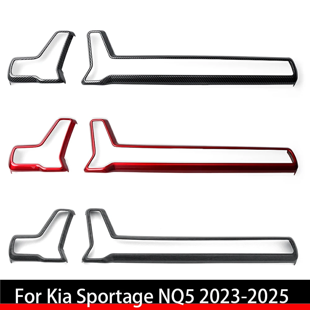 

LHD/RHD For Kia Sportage NQ5 2023-2025 Carbon Fiber Dashboard Both Sides Vent Cover Trim Car Interior Accessories