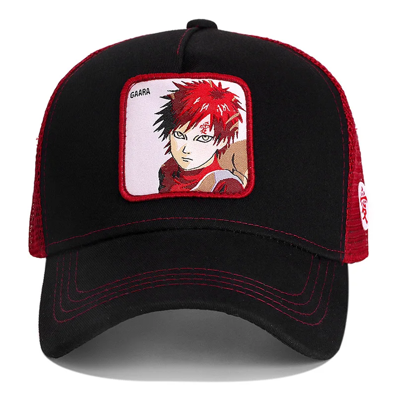 2025 New Naruto Uchiha Summer Travel Peaked Men's Embroidery Hip-Hop Style Sun Visor Adjustable Trucker Mesh Cap Festive Gift