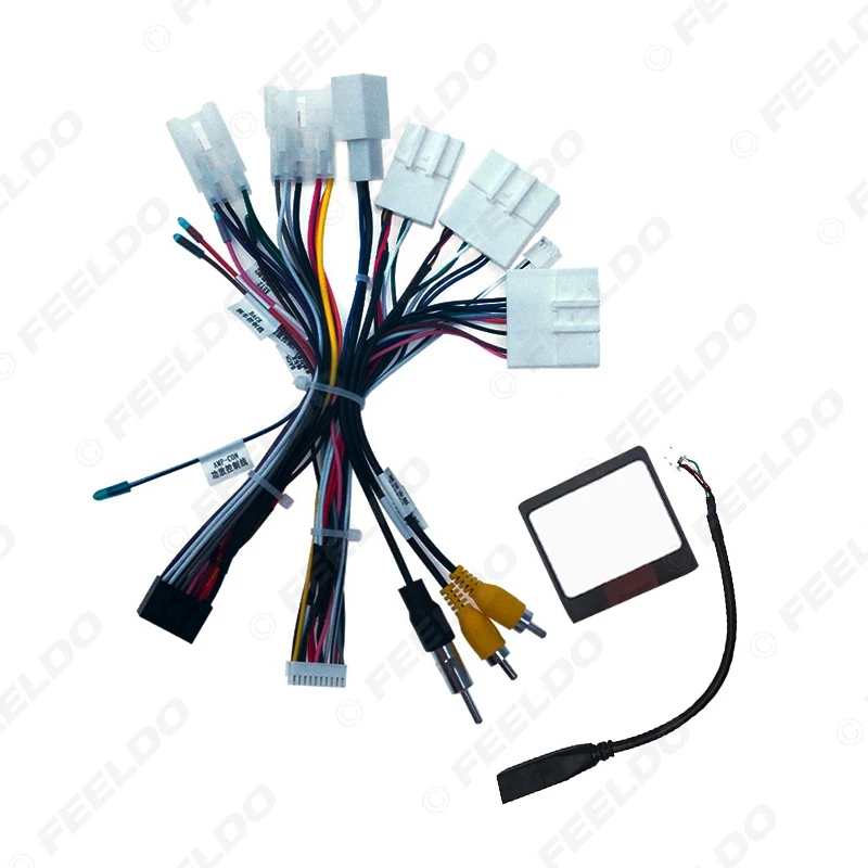 

Автомобильный 16-контактный жгут проводов Android FEELDO, силовой кабель для Toyota RAV4/C-HR/Highlander/Levin/Corolla/Camry/Reiz