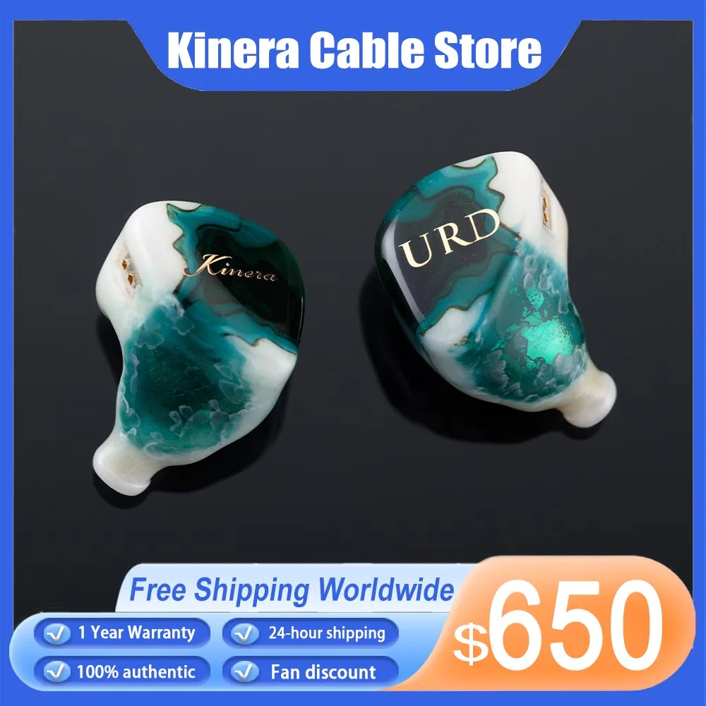 

Kinera Urd In-Ear Earphone 2DD+1BA+2EST Hybrid IEMs Hifi Headphones Music Monitor In-Ear AudiophileEarbuds Detachable 0.78mm