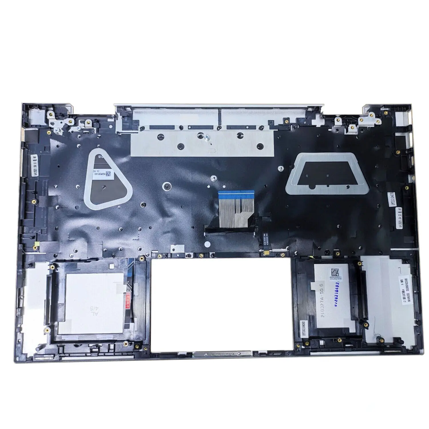 

New Palmrest Cover w/ Keyboard Backlit M45474-001 Silver For HP 15m-es 15-es US