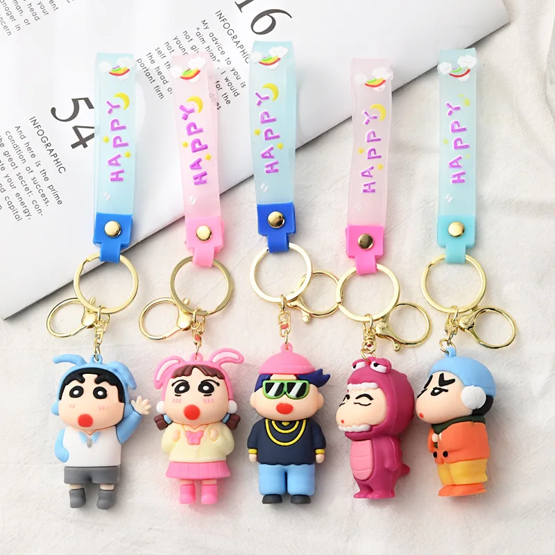 

Милый мультяшный карандаш Шин-тян, фигурка, модель, брелок из ПВХ, модный аксессуар для рюкзака, кавайная декоративная кукла, подарок