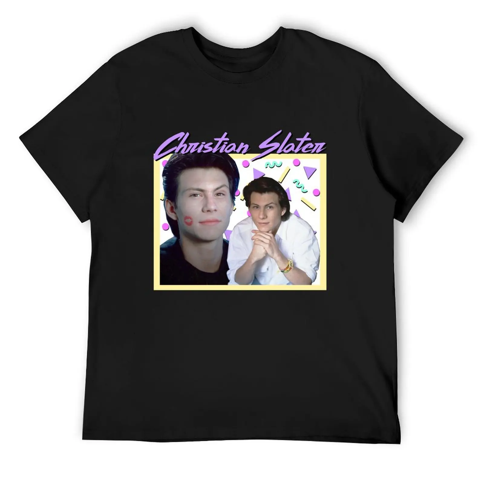 80s Christian Slater T-Shirt anime t shirts new edition clothing for men