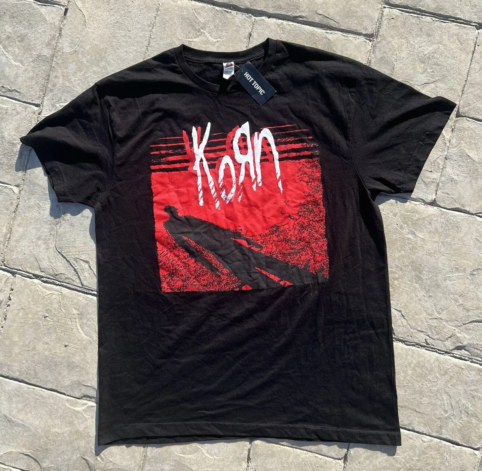 NWT Korn Immortal Red Hot Topic T Shirt Size L Large HOF NMT Self Titled