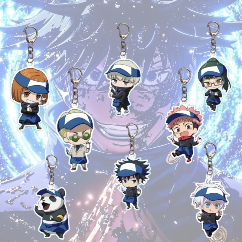 

Creative Acrylic Keychain for Jjk Satoru Gojo Megumi Fushiguro Nobara Kugisaki Yuji Itadori Maki Zenin Anime Pendant Accessories