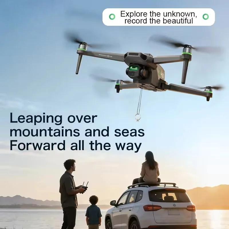4.3-inch Screen 8K ESC Dual Camera Drone Brushless One-Click Airdrop Intelligent Obstacle Avoidance WiFi FPV Drones Quadcopter