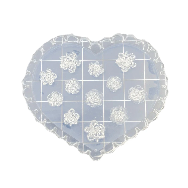 ثلاثية الأبعاد زهرة السيليكون ورقة فراشة تصميم مسمار الفن نحت قالب قالب مانيكير أداة زينة DIY بها بنفسك هدايا لصالون الأظافر المورد