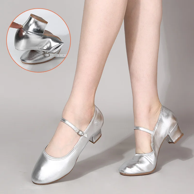 Sweet Girls Mary Jane Pumps Shoes for Women 2024 New Round Toe Ankle Warp Gold Sliver High Heels Woman Dress Shoes Plus Size 42