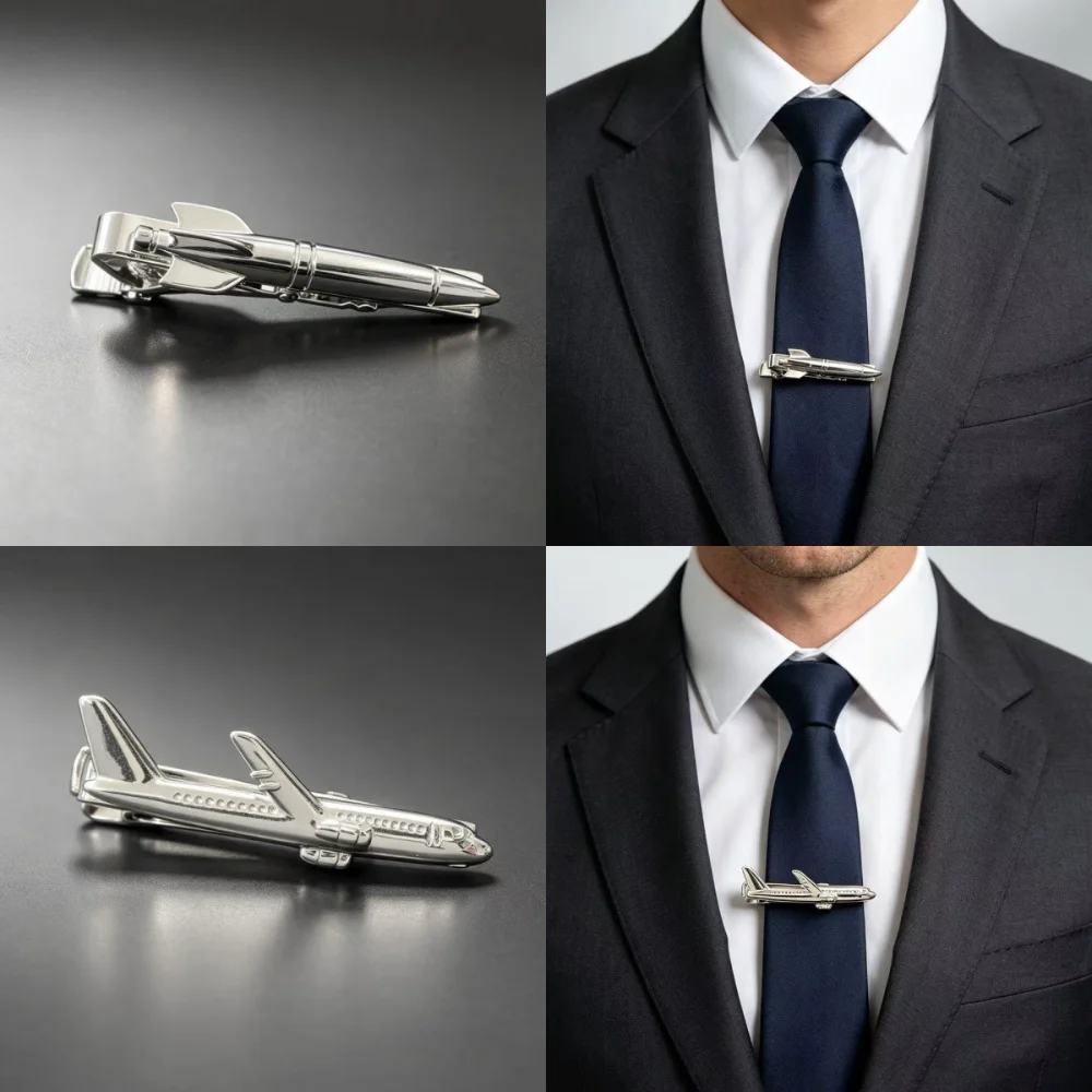 Креативный зажим для галстука  – обзор и цена Tie Clip Silver