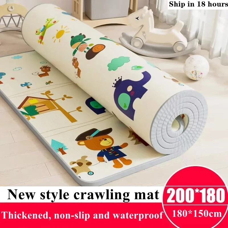 Large Size Thick 1cm Baby Foam Crawling Mat Children EVA Educational Toys Kids Soft Floor Game Mat Chain Fitness Gym Game Carpet