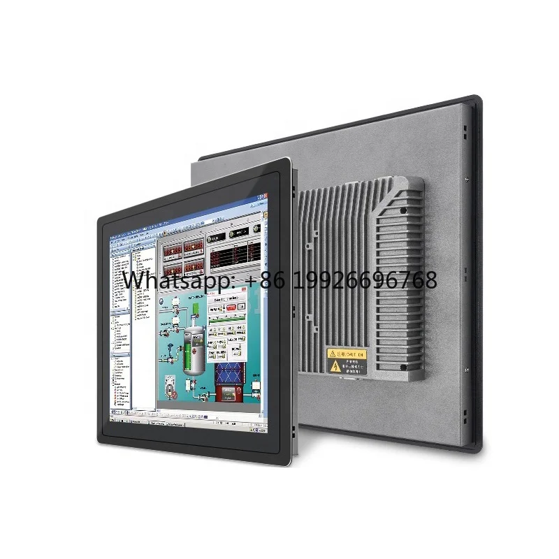 Embedded 17 Inch PCAP Industrial Panel PC Monitor Fanless Computer Capacitive Touch Screen I3/I5/I7 CPU SSD Storage 1024x768