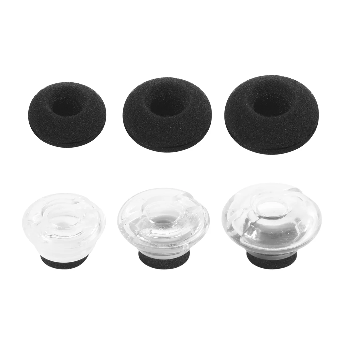 IIJJ-3-Piece Large, Medium and Small Replacement Earplug Gels for Plantronics Voyager Legend Eartip Kit