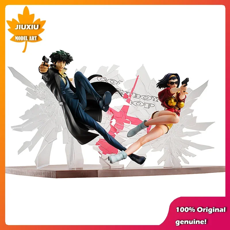 MegaHouse Original:cowboy bebop Spike Spiegel&Faye Valentine 22cm PVC Action Figure Anime Figure Model Toys Collection Doll Gift