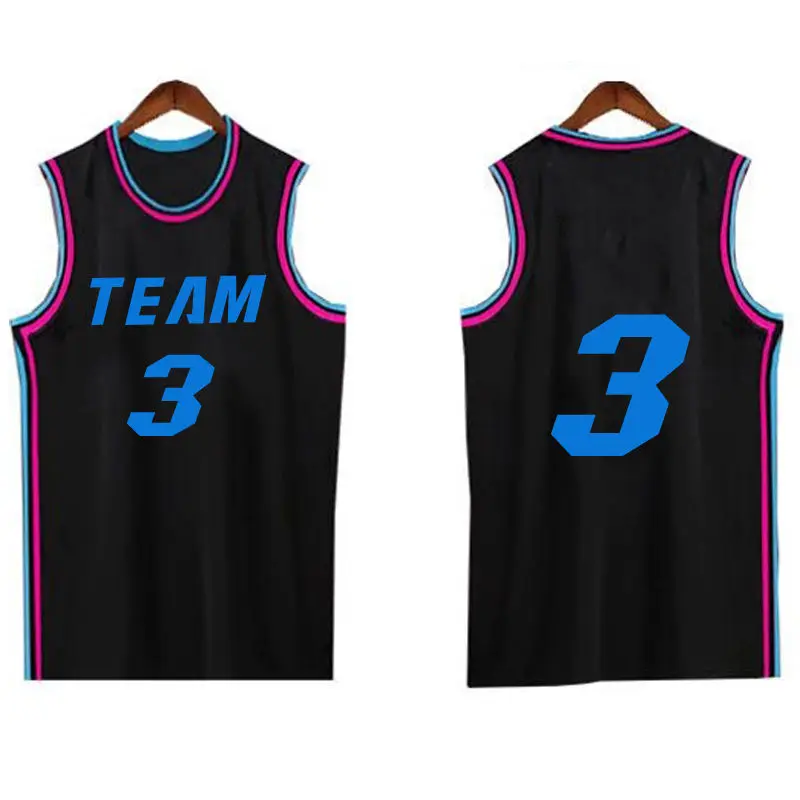 Nuevo traje negro personalizado de secado rápido, cómodo y ligero, Jersey de baloncesto para hombre