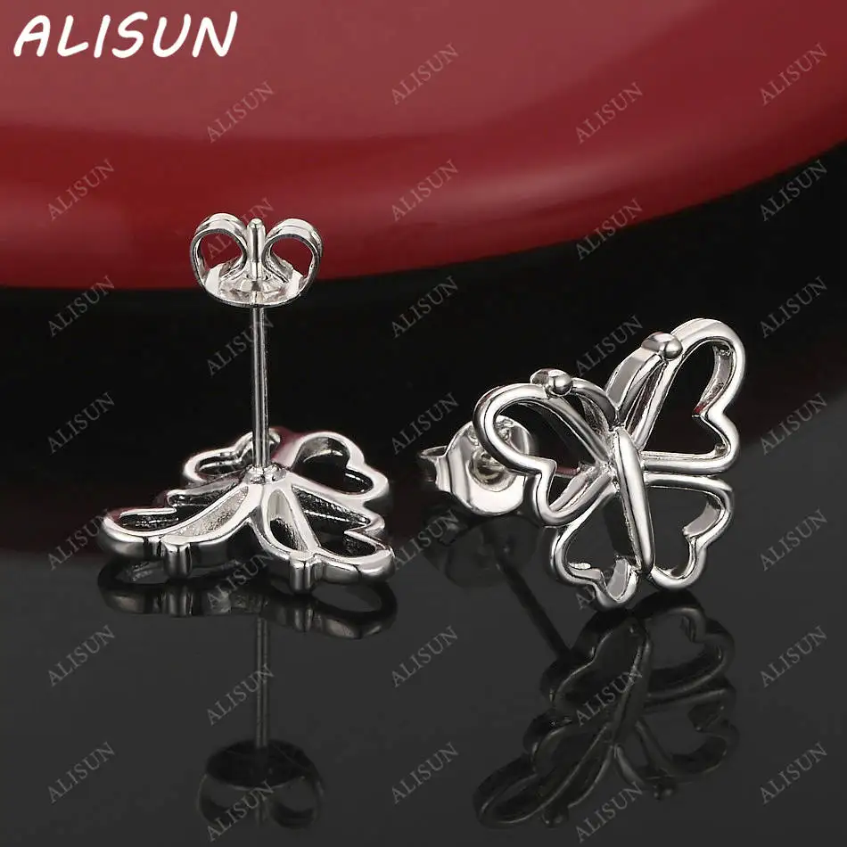 

ALISUN 925 Sterling Silver Butterfly Earrings Stud Earrings For Women Charm Trend Birthday Gifts Fashion Party Fine Jewelry