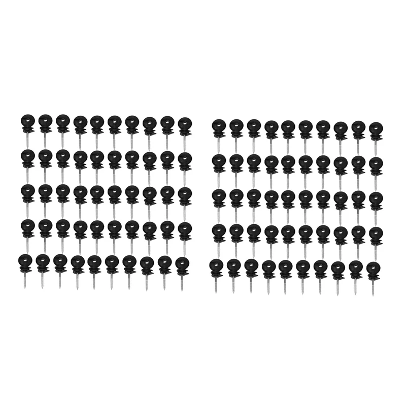 

100Pcs Electric Fence Offset Ring Insulator Fencing Screw In Posts Wire Safe Agricultural Garden Supplies Accessories Promotion