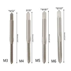 3Pcs Hss Machine Hand Screw Thread Metric Plug Tap Screw Taps M5 M6 Applicable To Furniture Assembly/repair Thread Tap