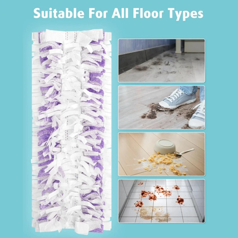 -ESTR 24 قطعة من وسادات الممسحة الكهربائية للاستعمال مرة واحدة لـ Swiffer Power Mop Pads ممسحة متعددة الأسطح وممسحة كهربائية لتنظيف الأرضيات