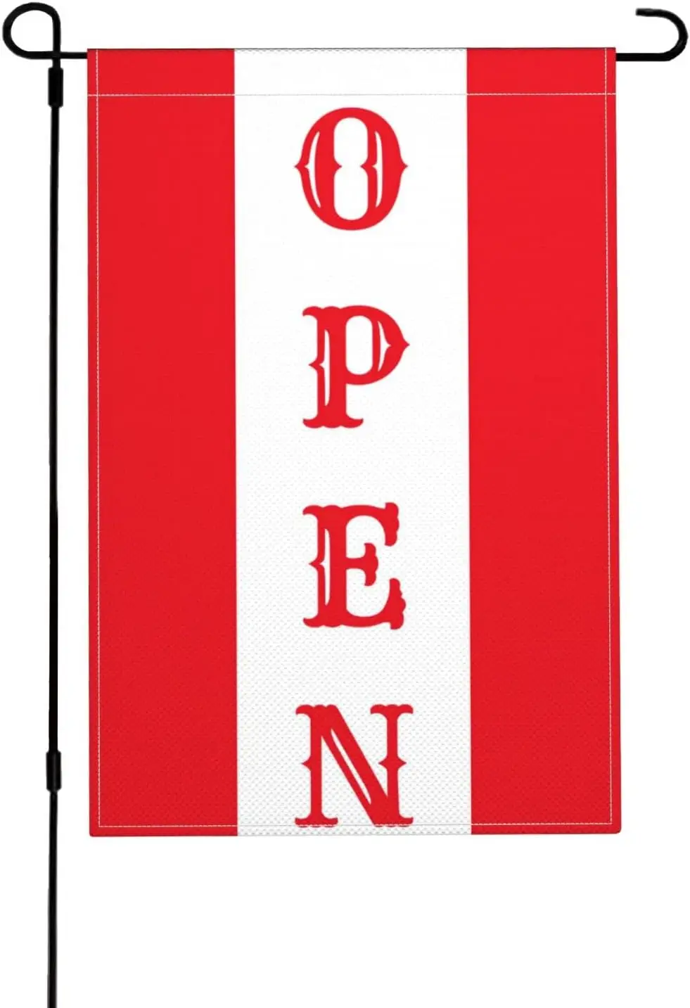 Red White Open Garden Flag Indoor Outdoor Yard Flag Home Festive Banner Decorative Flag 12''x18'' KKL AAL HHM WZZ yyi