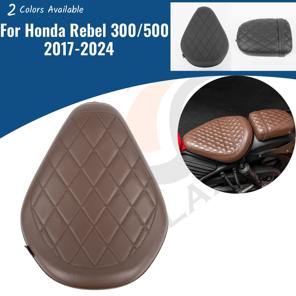 Motorcycle Front Rear Seat Cushion For Honda Rebel CMX 300 500 CMX300 CMX500 2017-2024 Passenger Driver Rain Cover Accessories