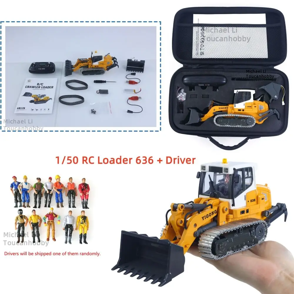 

New 636 RC Loader RTR Upgrade Metal Ttracks Bucket Electric Lifting Light Sound Battery Mini Toy Model Birthday Gifts