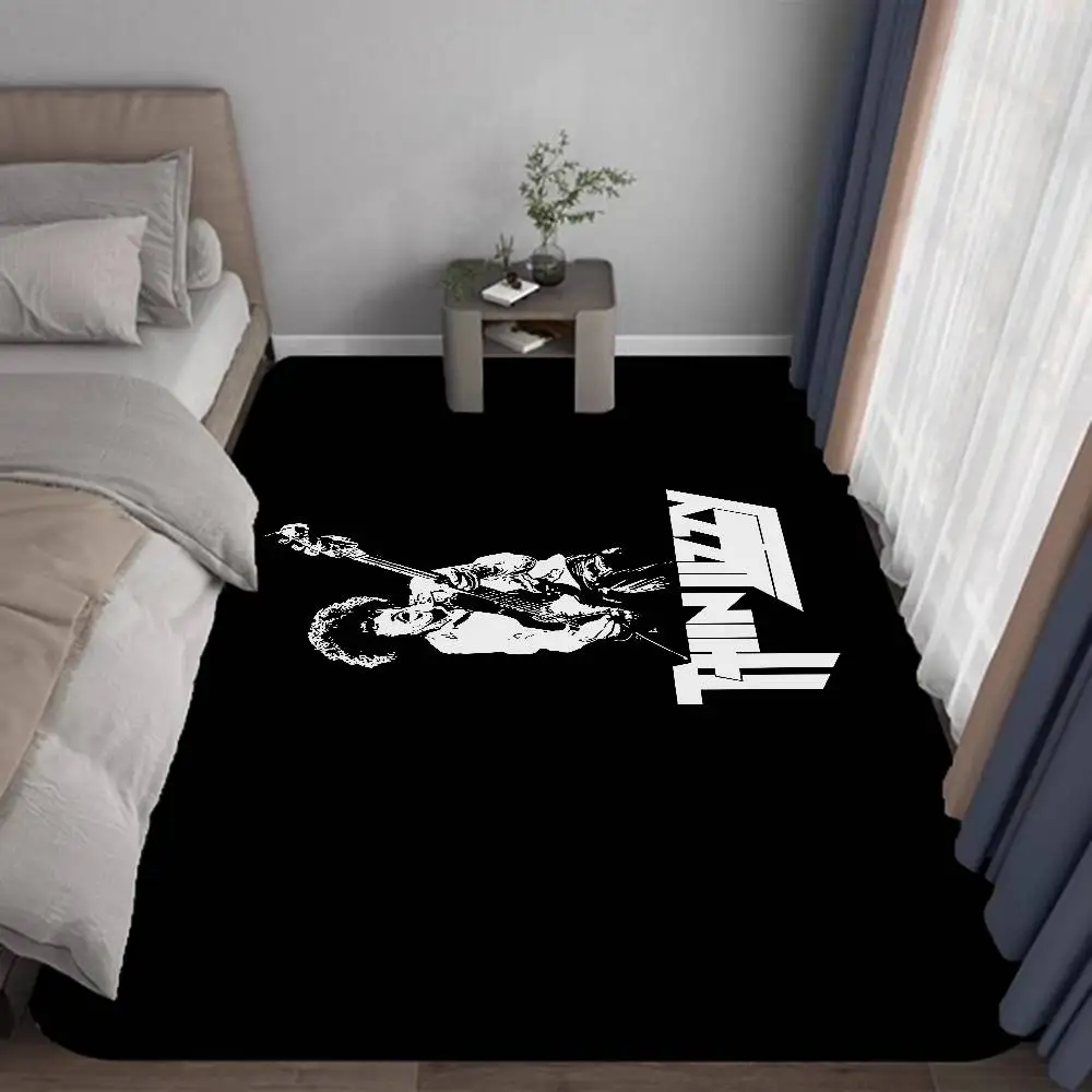Rock Band T-Thin LizzyS Hallway Carpet Non-Slip Laundry Room Mat Laundry Decor Balcony Child Living Room Bedside Area Rugs