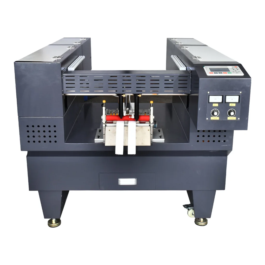 Automatic Engraving Punching Machine For Nylon Ribbon -Multi-Shape Cutting Free Graphic Design Required Laser Cutting Machine