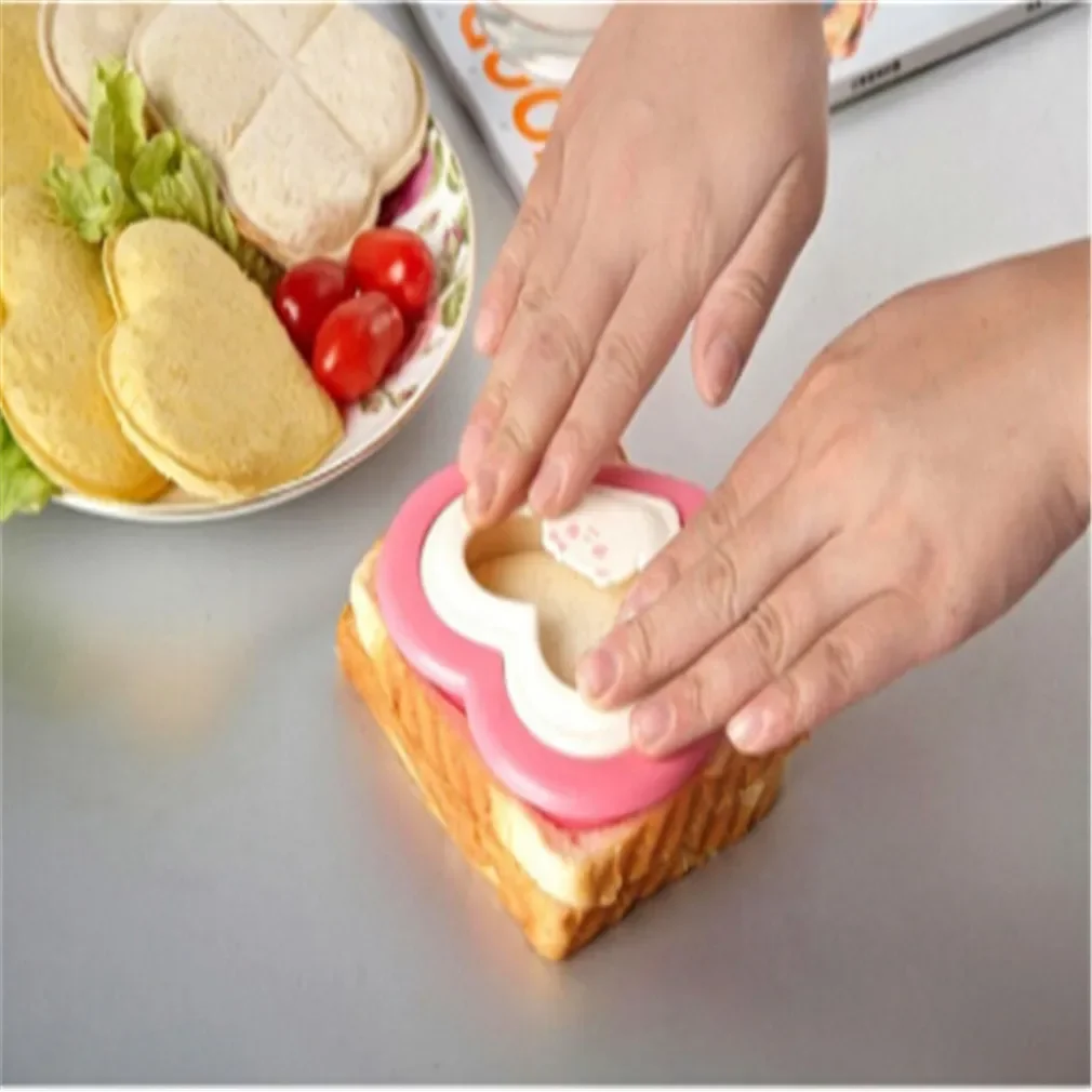 Cute Sandwich Mould Rabbit Flower Panda shaped Bread CakeBiscuit Embossing Device Crust Cookie Cutter Baking Pastry Tools Cake