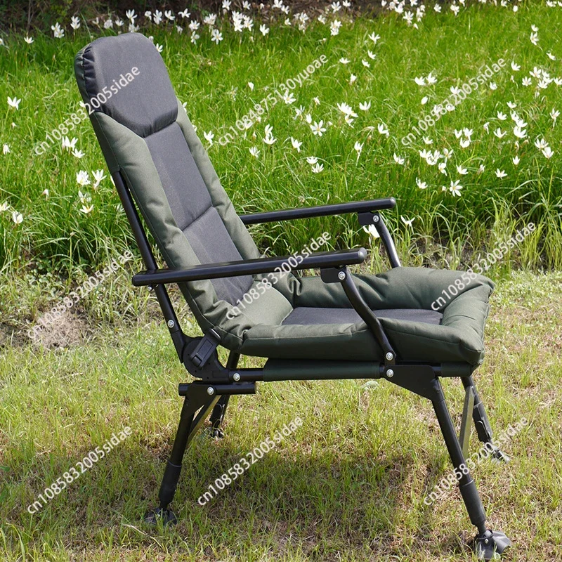 Multifunctional fishing chair Thickened reclining European fishing chair All terrain seat outdoor portable folding chair