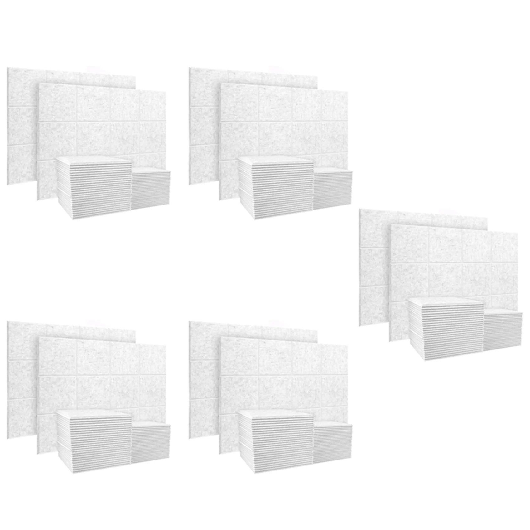 100 Pack Acoustic Panels Sound Dampening Panels,Sound Proof Beveled Edge Tiles,for Wall Decor & Acoustic Treatment