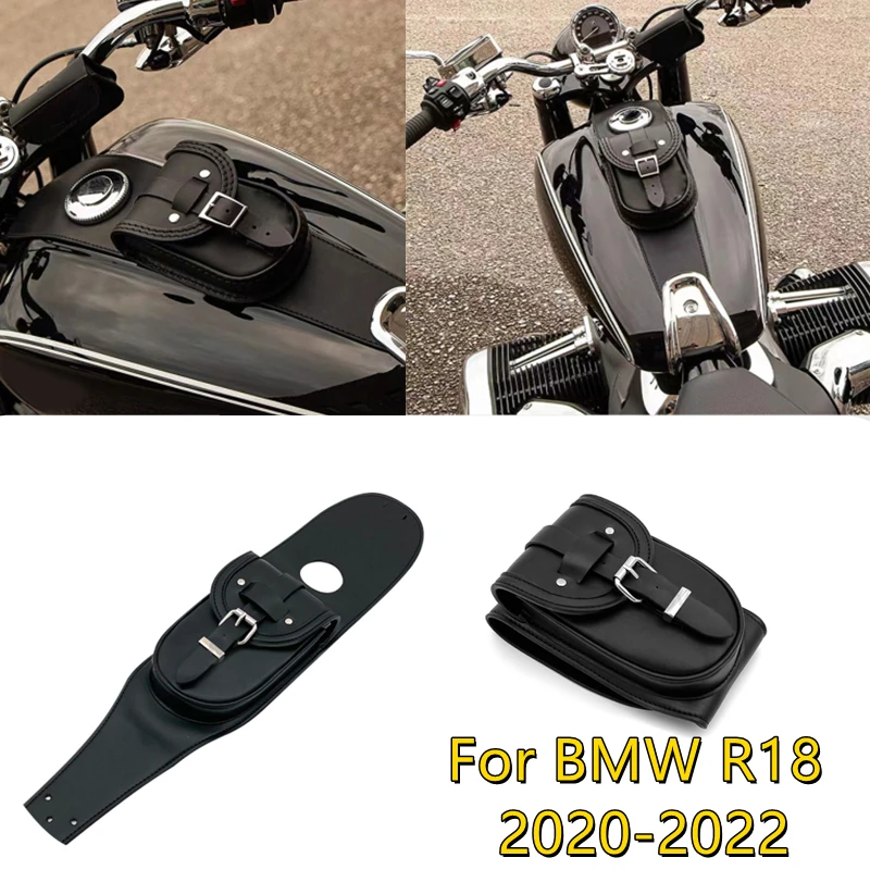 For BMW R18 Classic R 18 2020 2021 2022 Motorcycle Fuel tank decoration storage bag retro PU leather