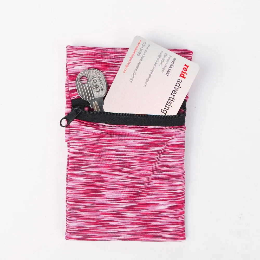 Sports Wrist Bag Outdoor Running Fitness Spring Summer Arm Pocket Breathable Zipper Quick Drying Ice Silk Men Women Wristlet