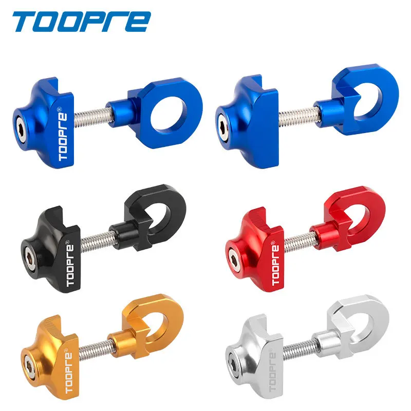 AliExpress TOOPRE Toopre Folding Bike Single Speed Chain Tensioner Bicycle BMX Fixed Gear Chain Adjuster Aluminum Alloy Fits 3/8 Axles